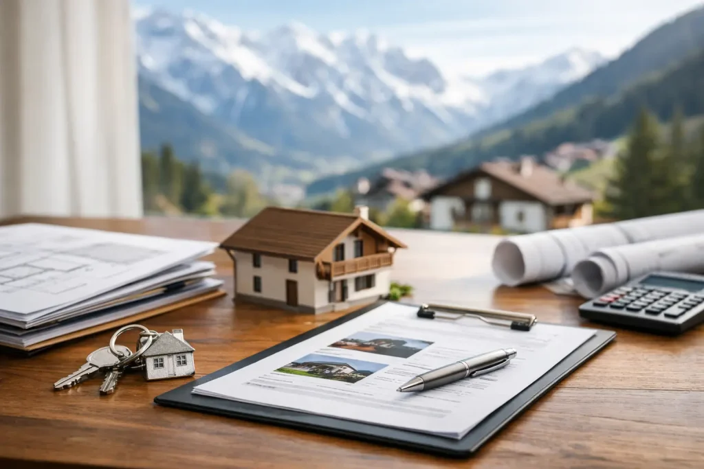 Unterlagen für Wohnungsverkauf in Tirol